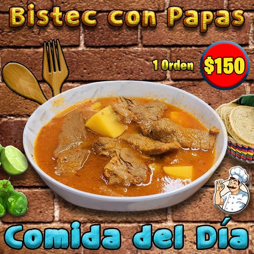 Bistec con Papas 150