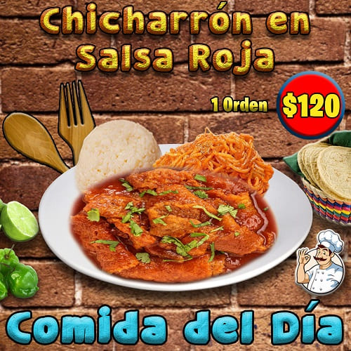 Chicharron en Salsa Roja 120