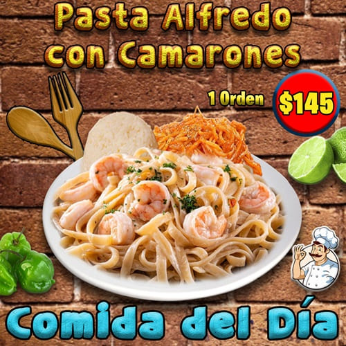 Pasta con Camarones