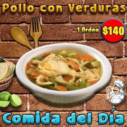 Pollo Verduras 140